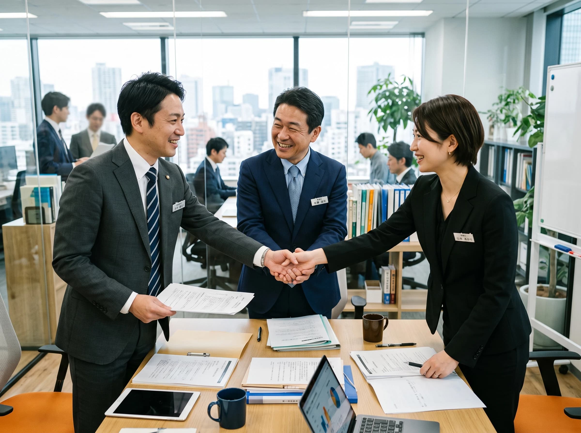 士業の専門家が連携している様子